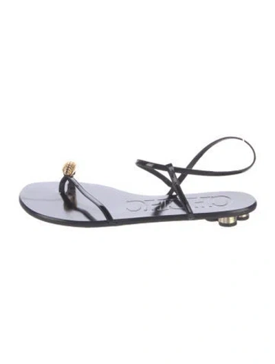 Pre-owned Carolina Herrera Leather Sandals In Multicolor