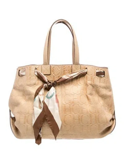 Pre-owned Carolina Herrera Leather Shoulder Bag
