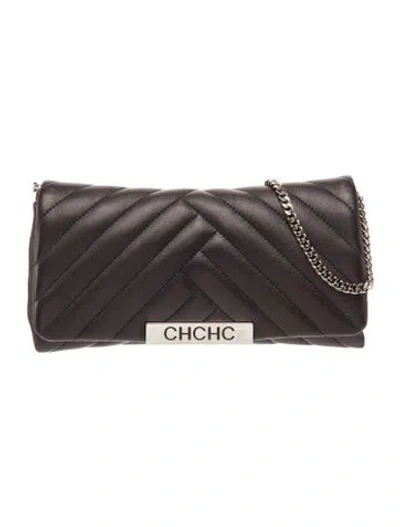 Pre-owned Carolina Herrera Leather Shoulder Bag In Brown