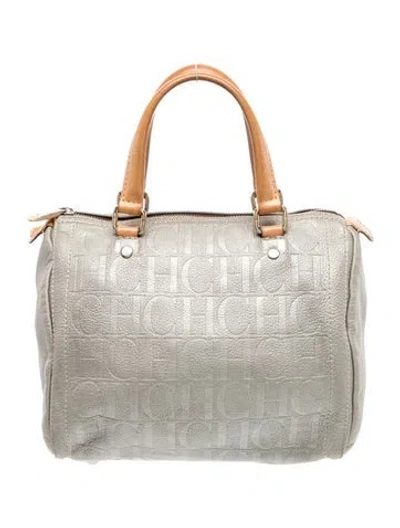 Pre-owned Carolina Herrera Leather Top Handle Bag