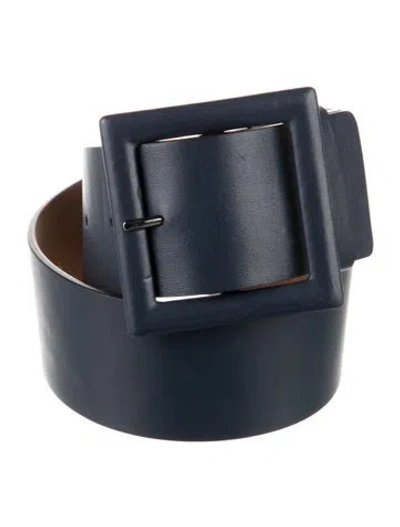 Pre-owned Carolina Herrera Leather Waist Belt In Black