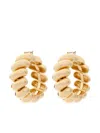 Carolina Herrera Link Hoop Earrings In Gold