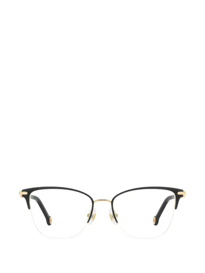 Carolina Herrera Logo-detail Glasses In Black