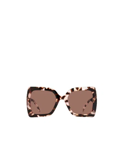 Carolina Herrera Logo Sunglasses In Brown
