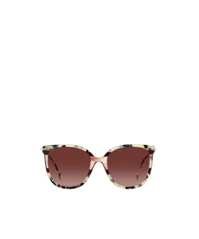 Carolina Herrera Logo Sunglasses In Red