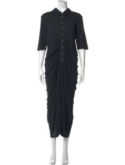 Pre-owned Carolina Herrera Long Dress In Black