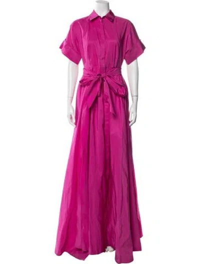 Pre-owned Carolina Herrera Long Dress In Pink