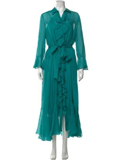 Pre-owned Carolina Herrera Long Dress W/ Tags In Green