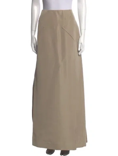 Pre-owned Carolina Herrera Long Skirt In Neutral