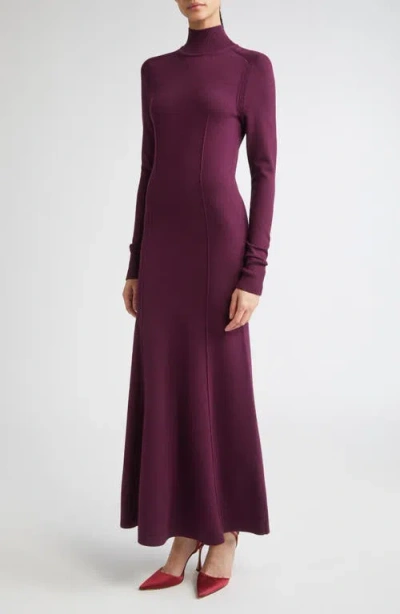 CAROLINA HERRERA CAROLINA HERRERA LONG SLEEVE MOCK NECK SWEATER DRESS