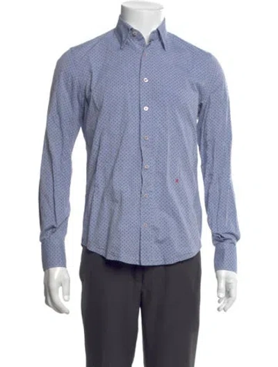 Pre-owned Carolina Herrera Long Sleeve Shirt In Blue