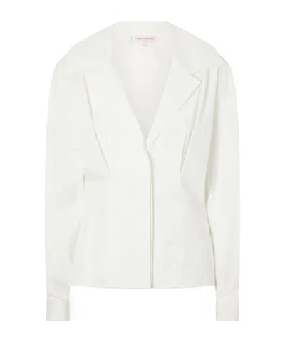 Carolina Herrera Loose Puffed-sleeve Shirt In White