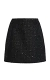 Carolina Herrera Lurex Tweed Mini Skirt