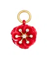 Carolina Herrera Madrid Flower Charm Accessory In Red