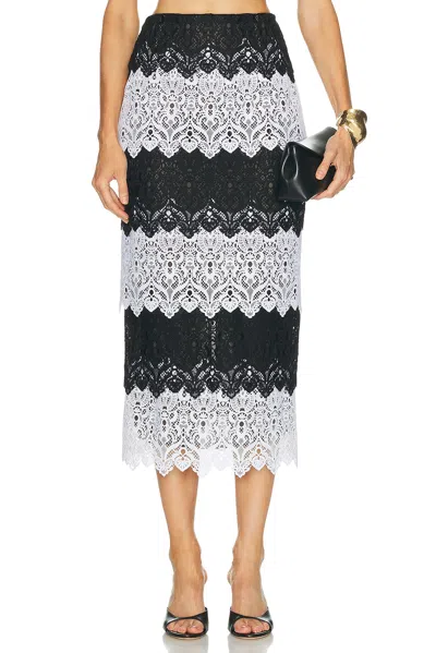 Carolina Herrera Maxi Pencil Skirt In Multi
