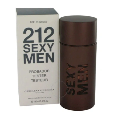 Carolina Herrera Men's 212 Sexy Edt Spray 3.38 oz (tester) Fragrances 8411061906934 In Green