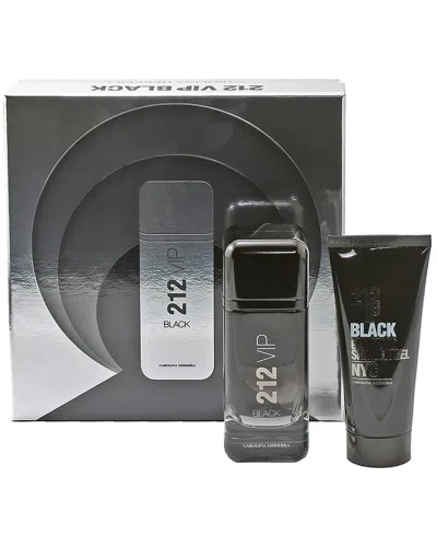 Carolina Herrera Men's 212 Vip Black 2pc Set In Transparent