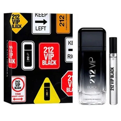 Carolina Herrera Kids'  Men's 212 Vip Black Gift Set Fragrances 8411061065266 In White