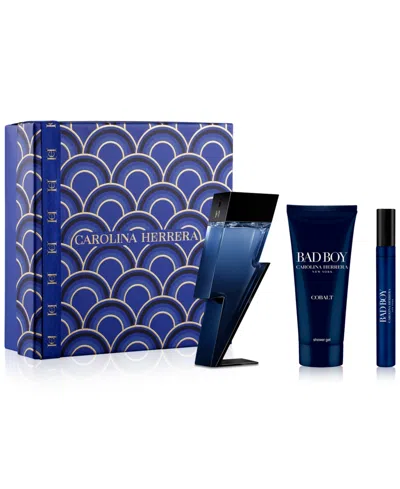 Carolina Herrera Men's 3-pc. Bad Boy Cobalt Eau De Parfum Limited-edition Gift Set In No Color