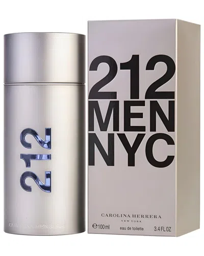 Carolina Herrera Men's 3.4oz 212 Men Edt In Transparent