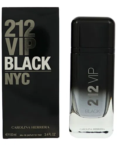 Carolina Herrera Men's 3.4oz 212 Vip Black Eau De Parfum Spray In Transparent