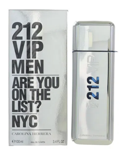Carolina Herrera Men's 3.4oz 212 Vip Eau De Toilette Spray In Transparent