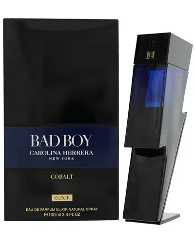 Carolina Herrera Men's 3.4oz Bad Boy Cobalt Elixir Eau De Parfum Spray In Transparent