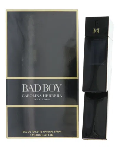 Carolina Herrera Men's 3.4oz Bad Boy Eau De Toilette Spray In Black