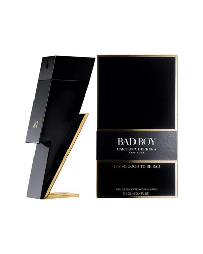 Carolina Herrera Men's 3.4oz Bad Boy Edt Spray In Black