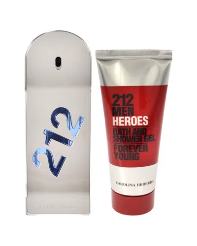 Carolina Herrera Men's 3oz 212 Heroes 2pc Set