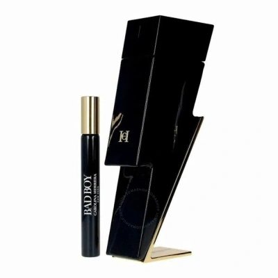 Carolina Herrera Men's Bad Boy Gift Set Fragrances 8411061009451 In Black / White