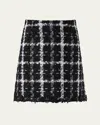 Carolina Herrera A-line Mini Skirt In Black