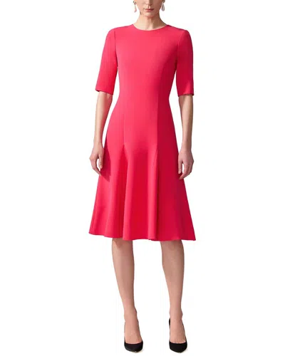 Carolina Herrera Midi Godet Dress In Pink