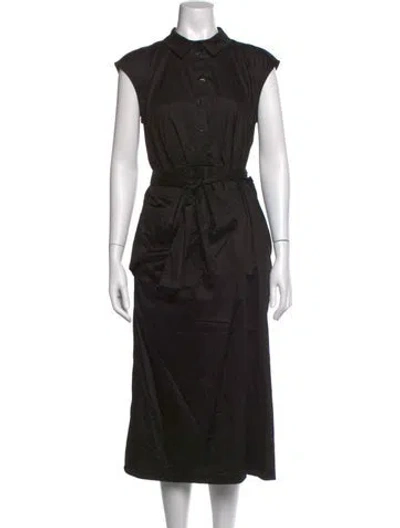 Pre-owned Carolina Herrera Midi Length Dress In Black