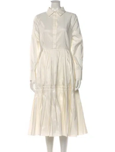 Pre-owned Carolina Herrera Midi Length Dress In Neutrals