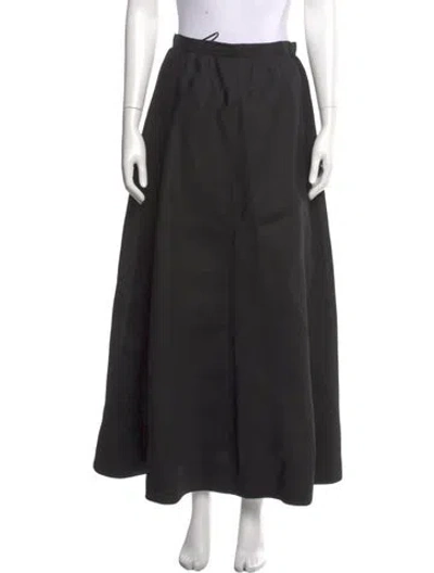 Pre-owned Carolina Herrera Midi Length Skirt In Black