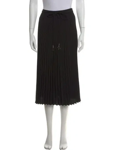 Pre-owned Carolina Herrera Midi Length Skirt In Black