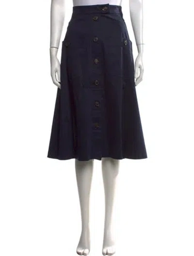 Pre-owned Carolina Herrera Midi Length Skirt W/ Tags In Black