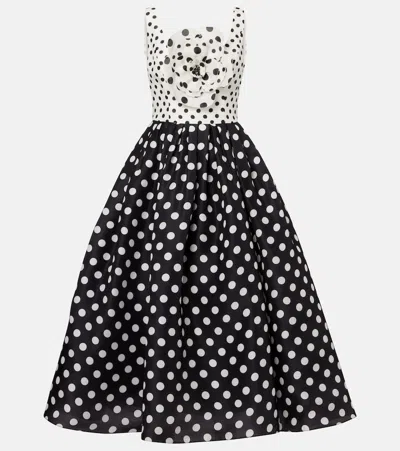 Carolina Herrera Midikleid In Schwarz
