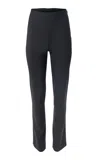 Carolina Herrera Mid-rise Bi-stretch Wool Tailoring Cigarette Pants In Blue