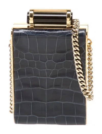 Pre-owned Carolina Herrera Mini Scala Insignia Clutch In Multi
