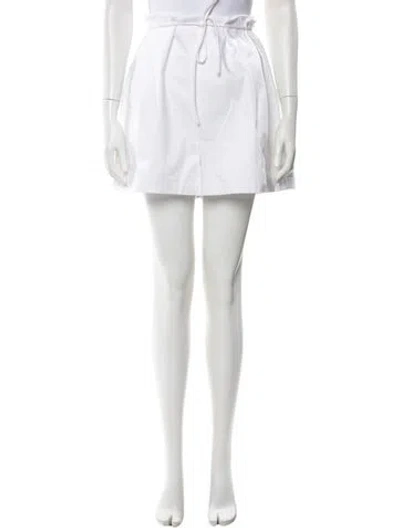 Pre-owned Carolina Herrera Mini Shorts W/ Tags In White