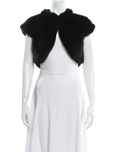 Pre-owned Carolina Herrera Mink Fur Jacket In Brown