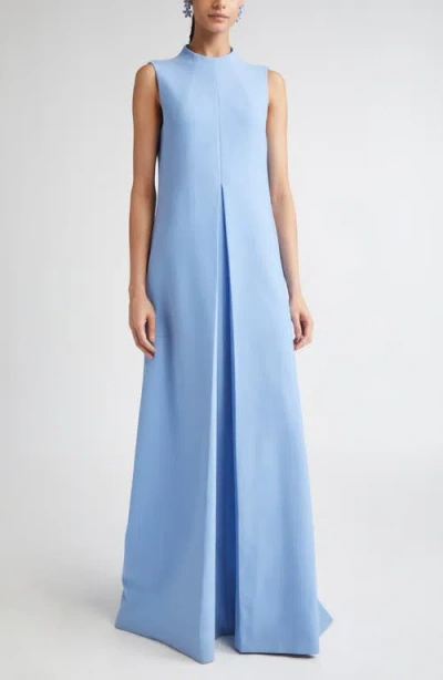CAROLINA HERRERA CAROLINA HERRERA MOCK NECK PLEATED GOWN