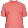 Carolina Herrera Mockneck Stretch-wool Top In Sunset