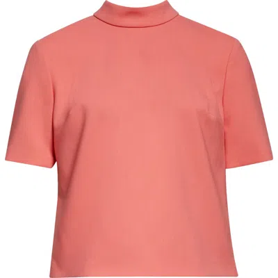 CAROLINA HERRERA CAROLINA HERRERA MOCK NECK STRETCH WOOL CROP TOP