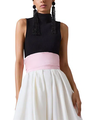 Carolina Herrera Mock Neck Top In Black