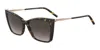 Carolina Herrera Her 0180/s 2ik/ha 57 Women's Sunglasses - Havana Gold Frame, Brown Gradient Lenses