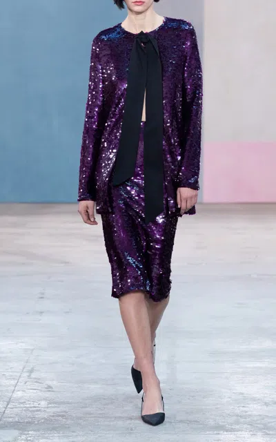 Carolina Herrera Moda Operandi In Purple