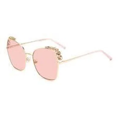 Carolina Herrera Multicolor Metal Sunglasses In Pink